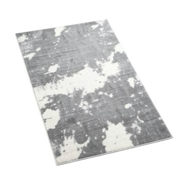 Mittler Grey/White Abstract Rug