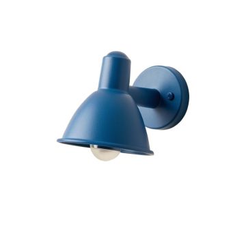 Oak Branch Wall Sconce Mounted On A Plain Wall - Blue