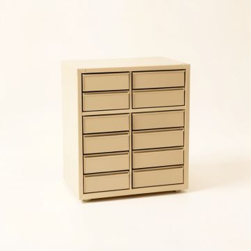 Ridge Brook Small-Parts Storage Drawer Cabinet - Beige (synthetic illustration; no displayed measurements)