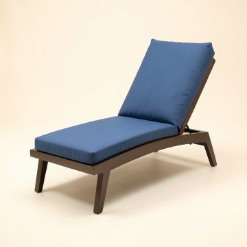 Trinway Patio Reclining Chaise Lounge With Cushion (synthetic illustration; no displayed measurements)
