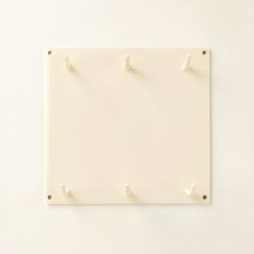 Stone Bluff Empty Wall-Mounted Tool Organizer Panel - Cream (synthetic illustration; no displayed measurements)