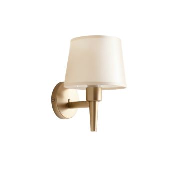 Dune Crossing Wall Sconce Mounted On A Plain Wall - Beige