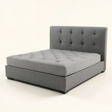 Delephine Upholstered Tufted Upholstered Low Profile Platform Bed (synthetic illustration; no displayed measurements)