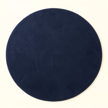 Vale Arc Round Area Rug - Navy (synthetic illustration; no displayed measurements)