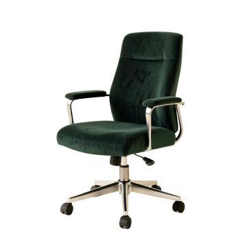 Home Office Chair Modern Design Velvet Desk Chair Adjustable Task Chair With Arms