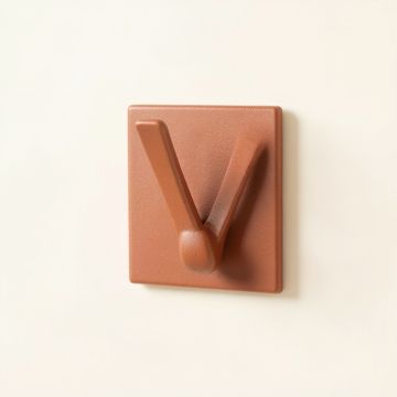 Hazel Crossing Wall-Mounted Robe Hook - Terracotta (synthetic illustration; no displayed measurements)