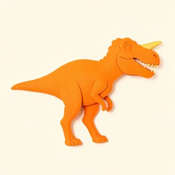 Dinosaur Triceratops Wall Decal (synthetic illustration; no displayed measurements)