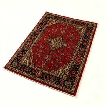 Power Loom Red/Black/Brown Rug (synthetic illustration; no displayed measurements)