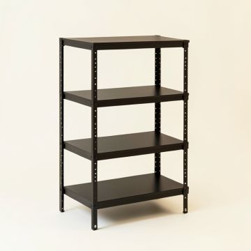 Clay Bend Empty Seed-Starting Shelving Unit Without Lights - Black (synthetic illustration; no displayed measurements)