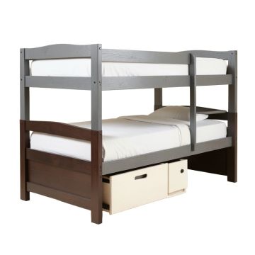 Mapps Twin Over Full Bunk Bed With Drawers