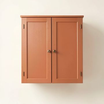 Spruce Bend Wall-Mounted Laundry Cabinet - Terracotta (synthetic illustration; no displayed measurements)