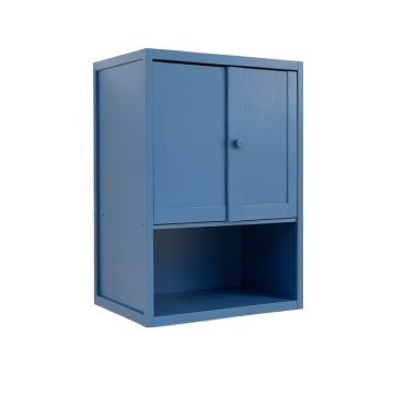 Alder Branch Wall-Mounted Laundry Cabinet - Blue
