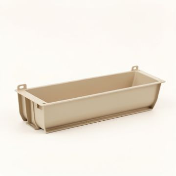 Birch Crossing Empty Railing Planter With Integral Brackets - Beige (synthetic illustration; no displayed measurements)