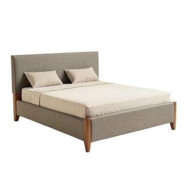 Brendon Solid Wood And Upholstered Standard Bed