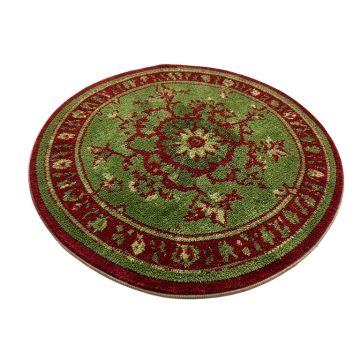 Hartland Abc Barnyard Power Loomed Green/Red Area Rug