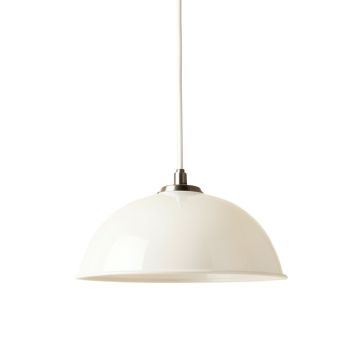 Sage Canyon Pendant Light Suspended From One Plain Cable - White