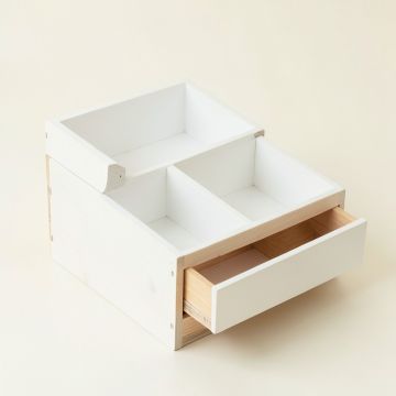 Ash Arc Empty Coffee-Station Organizer (synthetic illustration; no displayed measurements)