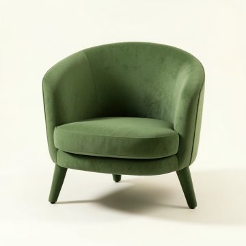 Rowan Edge Upholstered Armchair - Green (synthetic illustration; no displayed measurements)