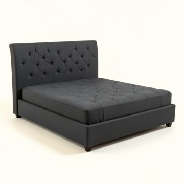 Koeppe King Tufted Upholstered Low Profile Storage Platform Bed (synthetic illustration; no displayed measurements)