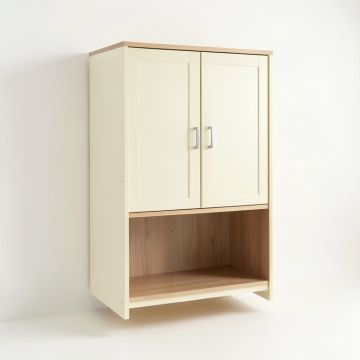 Holly Bend Wall-Mounted Laundry Cabinet - Cream (synthetic illustration; no displayed measurements)