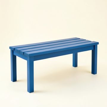 Elm Canyon Indoor Bench - Blue (synthetic illustration; no displayed measurements)