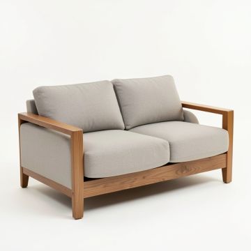 Elisa 65 '' Round Arm Slipcovered Loveseat (synthetic illustration; no displayed measurements)