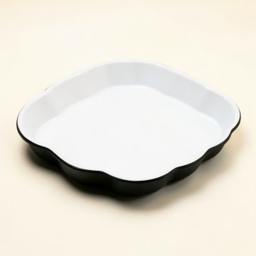 Bakers Scalloped Melamine Tray (synthetic illustration; no displayed measurements)