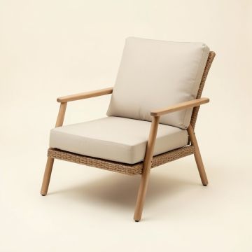 Cureton Outdoor Patio Chair With Cushions (synthetic illustration; no displayed measurements)