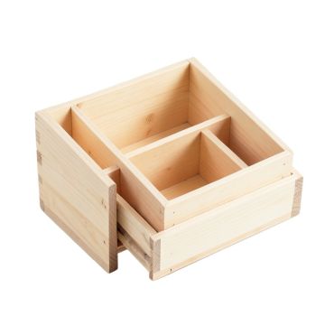 Cliff Branch Empty Coffee-Station Organizer - Ivory