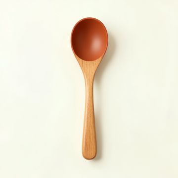 Rowan Bend Cooking Spoon - Terracotta (synthetic illustration; no displayed measurements)