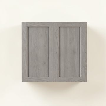 Ridge Edge Wall-Mounted Entry Cabinet - Gray (synthetic illustration; no displayed measurements)