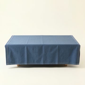 Pine Crossing Flat Bed Sheet - Blue (synthetic illustration; no displayed measurements)