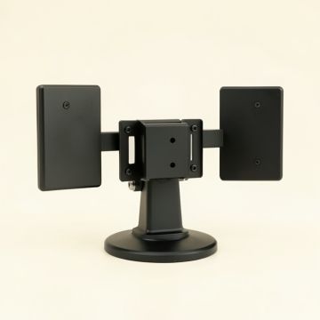 Dual Lcd Monitor Height Adjustable Universal 2 Screen Desk Mount (synthetic illustration; no displayed measurements)