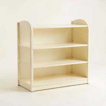 Elm Crest Desktop Shelving Unit - Cream (synthetic illustration; no displayed measurements)
