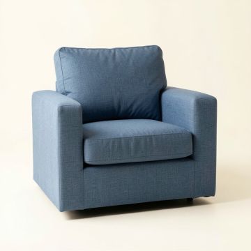 Wren Branch Upholstered Armchair - Blue (synthetic illustration; no displayed measurements)
