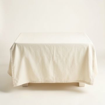 Laurel Edge Flat Bed Sheet - Ivory (synthetic illustration; no displayed measurements)