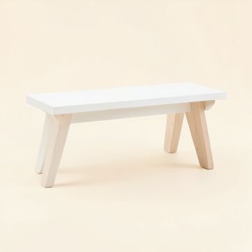 Brook Bend Indoor Bench - White (synthetic illustration; no displayed measurements)