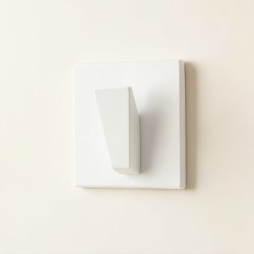Olive Crossing Wall-Mounted Robe Hook - White (synthetic illustration; no displayed measurements)