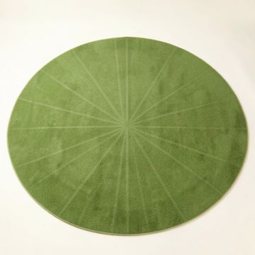 River Branch Round Area Rug - Green (synthetic illustration; no displayed measurements)