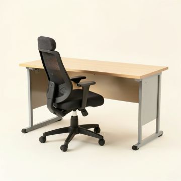 Ezzie Desk And Chair Set (synthetic illustration; no displayed measurements)