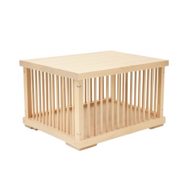 Vale Branch Empty Furniture-Style Pet Crate - Beige