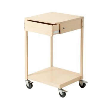 Fern Dale Empty Rolling Workshop Cart - Beige