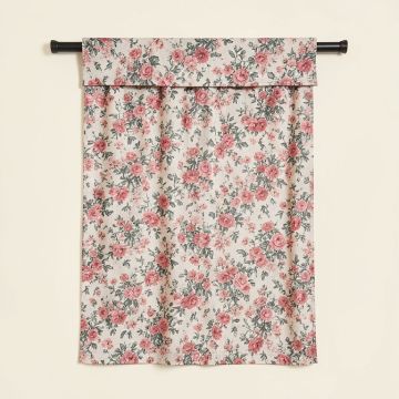 Lucchese 100 % Cotton Floral Room Darkening Rod Pocket Single Curtain Panel (synthetic illustration; no displayed measurements)