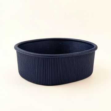 Cliff Crest Empty Storage Basket - Navy (synthetic illustration; no displayed measurements)