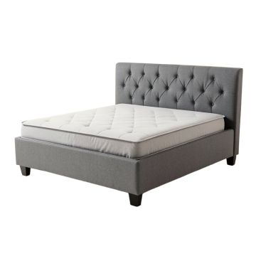 Battistini Twin Tufted Upholstered Platform Bed (synthetic illustration; no displayed measurements)