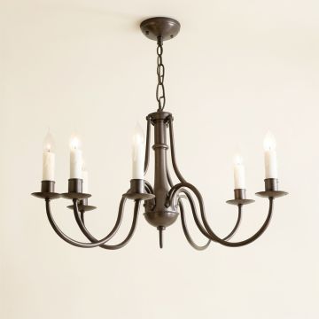 Luanda 6 - Light Candle Style Drum Chandelier (synthetic illustration; no displayed measurements)