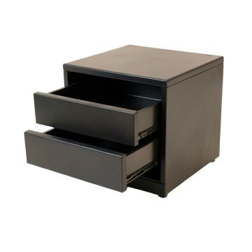 Maple Bridge Small-Parts Storage Drawer Cabinet - Black
