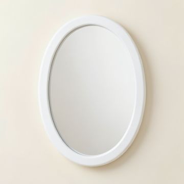 Flint Canyon Framed Wall Mirror - White (synthetic illustration; no displayed measurements)
