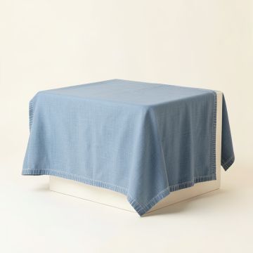 Alder Crest Flat Bed Sheet - Blue (synthetic illustration; no displayed measurements)