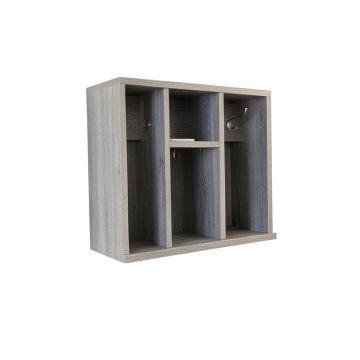 Bay Canyon Wall-Mounted Entryway Organizer Shelf - Gray
